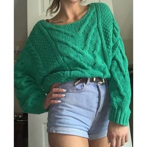 Free People Crop Oversize Sweater
